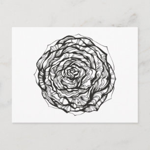 Abstract Roos Briefkaart