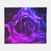 Abstract roos fleece deken (Voorkant (Horizontaal))