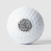 Abstract Roos Golfballen (Voorkant)