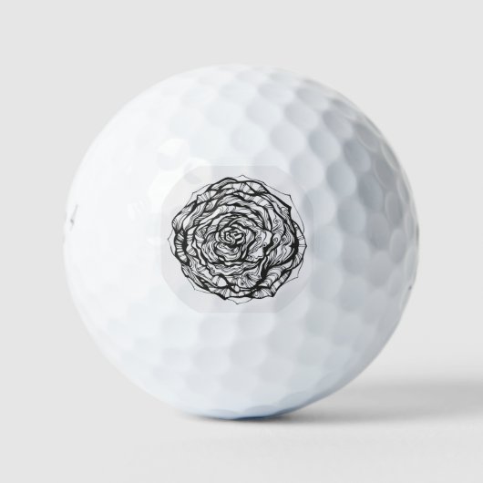 Abstract Roos Golfballen (Voorkant)
