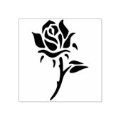 abstract roos, kunststempel 	rubberstempel (Afrduk)