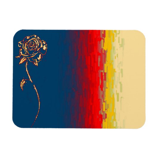 Abstract Roos Magnet Magneet (Horizontaal)