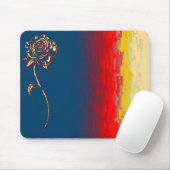 Abstract Roos Mousepad Muismat (Met muis)
