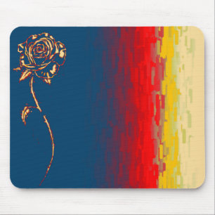 Abstract Roos Mousepad Muismat
