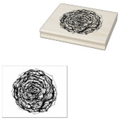 Abstract Roos Rubberstempel (Gestempeld)