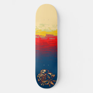 Abstract Roos skateboard deck