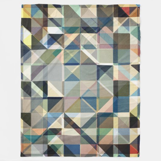 Abstract rooster aardtoonraster fleece deken (Voorkant)