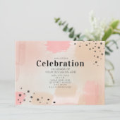 Abstract Roze Algemene Feestelijke Viering Kaart (Staand voorkant)