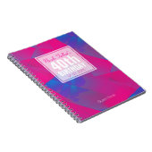 Abstract Roze Blauw 40e Birthday Guest Book 10a Notitieboek (Rechterzijde)