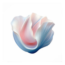 Abstract Roze, Blauw en Witte Shell