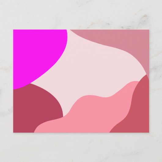 Abstract Roze Briefkaart (Voorkant)