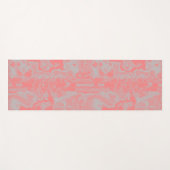 Abstract roze en grijs marmer yogamat (Voorkant (horizontaal))