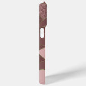 Abstract roze en Roos Gold Design Case-Mate iPhone Case (Achterkant / Rechts)