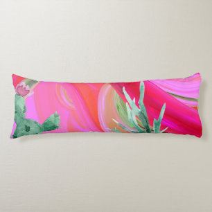 abstract roze flordebuiskussen lichaamskussen