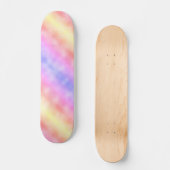 Abstract Roze Geel en Paars Skateboard (Voorkant)