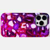Abstract roze geodepatroon, roze agates Case-Mate iPhone case (Achterkant (horizontaal))