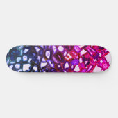 Abstract roze geodepatroon skateboard (Horizontaal)