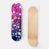 Abstract roze geodepatroon skateboard (Voorkant)