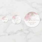 Abstract Roze & Goud Afstuderen Confetti (Voorkanten)