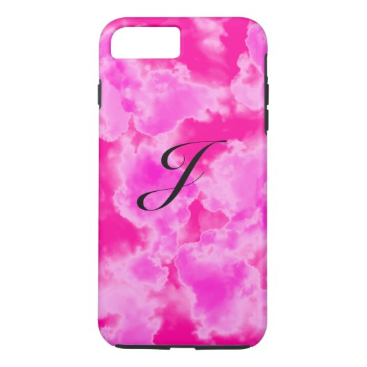 Abstract roze hemelroompatroon iPhone Case (Achterkant)