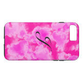 Abstract roze hemelroompatroon iPhone Case (Achterkant (Horizontaal))