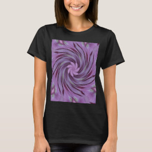 Abstract Roze Hydrangea Floral Patroon T-shirt