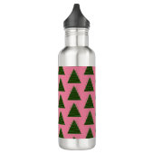 Abstract roze kerstboom waterfles waterfles  (Links)