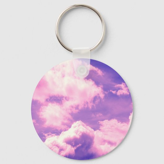 Abstract roze nebula Clouds Patroon Sleutelhanger (Voorkant)