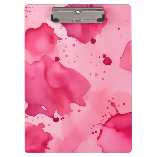 Abstract roze op roze klembord (Voorkant)