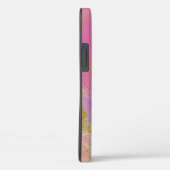 Abstract roze, paars en goud Case-Mate iPhone case (Achterkant / Rechts)