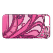 Abstract roze paneelschildering Case-Mate iPhone case (Achterkant (Horizontaal))