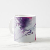 Abstract roze patroon. koffiemok (Voorkant links)