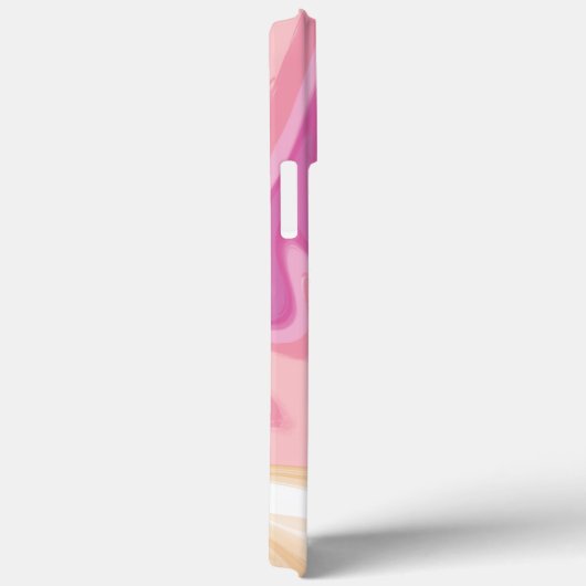 Abstract Roze Streep Modern Telefoon Girly Case-Mate iPhone Case (Achterkant / Rechts)