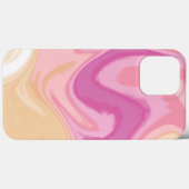 Abstract Roze Streep Modern Telefoon Girly Case-Mate iPhone Case (Achterkant (horizontaal))