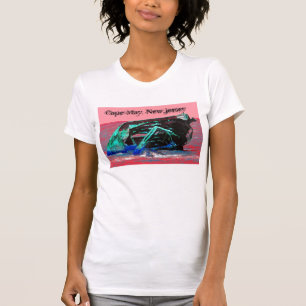 Abstract roze t-shirt