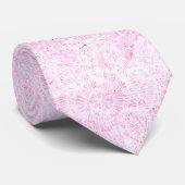 Abstract Roze Webby Tie Dye Stropdas (Opgerold)