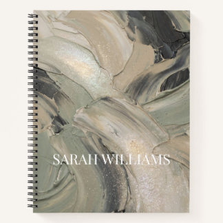 Abstract Salie Schildering Gepersonaliseerde Naam Notitieboek