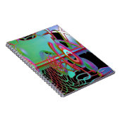 Abstract samenhorigheid spiraal Notitieboek (Rechterzijde)