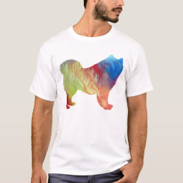 Abstract Samoyed silhouet T-shirt