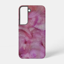 Abstract Samsung Case - Zacht Roze Draaiing