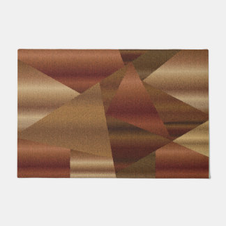 Abstract Sandy Faux Wood Deurmat