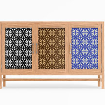 Abstract Scandinavisch geometrisch bloemenpatroon