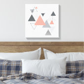 Abstract Scandinavisch geometrisch ontwerp Canvas Afdruk (Insitu (Slaapkamer))