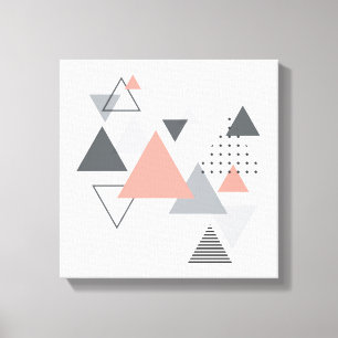 Abstract Scandinavisch geometrisch ontwerp Canvas Afdruk