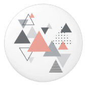 Abstract Scandinavisch geometrisch ontwerp Keramische Knop (Voorkant)