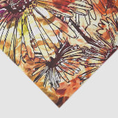 Abstract schilderbloempatroon tissuepapier (Detail)