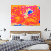 Abstract schilderen | Abstract artikel 23 Canvas Afdruk (Insitu (Slaapkamer))