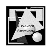 abstract schilderen, abstractie, groen en zwart 	rubberstempel (Afrduk)