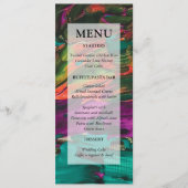 Abstract schilderen Acryl Menu Kaart (Voorkant)