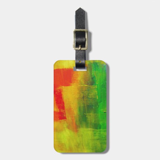 Abstract schilderen bagagelabel
